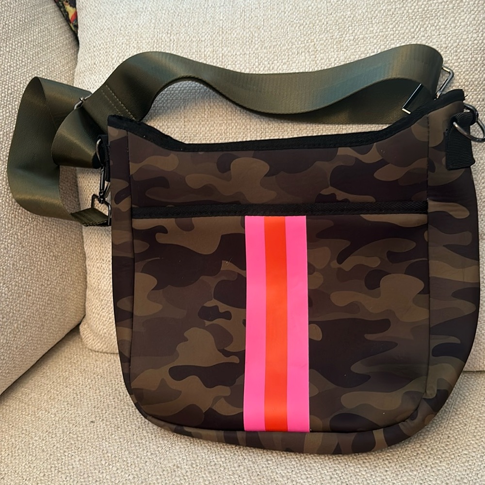 Haute Shore camo cross body purse
